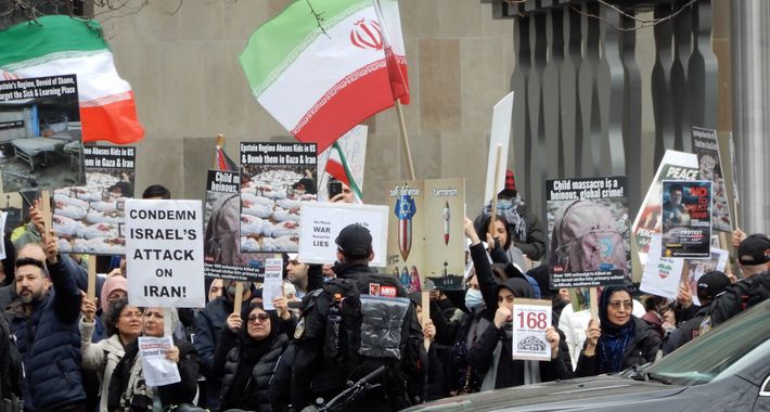 Toronto protest in support of Iran: “O Zion [the Jewish people], the ...